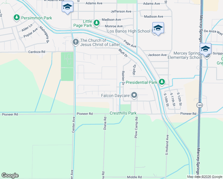map of restaurants, bars, coffee shops, grocery stores, and more near 664 Amabile Drive in Los Banos