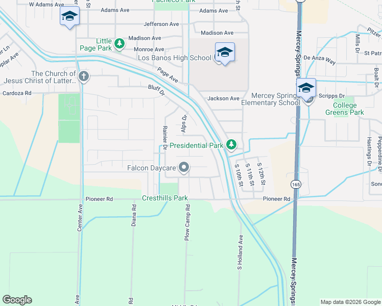 map of restaurants, bars, coffee shops, grocery stores, and more near 806 Coastal Court in Los Banos