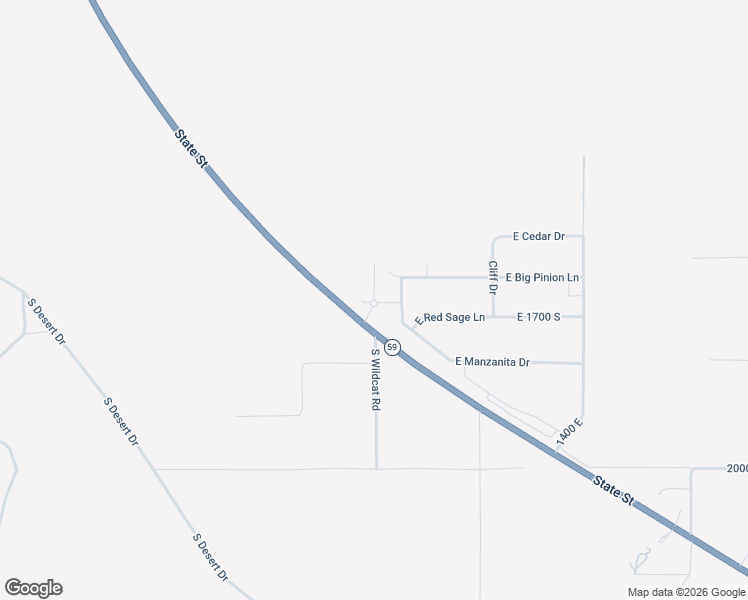 map of restaurants, bars, coffee shops, grocery stores, and more near South Chaparral Drive in Apple Valley