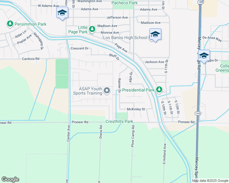 map of restaurants, bars, coffee shops, grocery stores, and more near 1981 Gus Villalta Drive in Los Banos