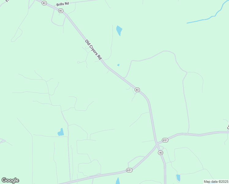 map of restaurants, bars, coffee shops, grocery stores, and more near 16308 Old Cryors Road in McKenney