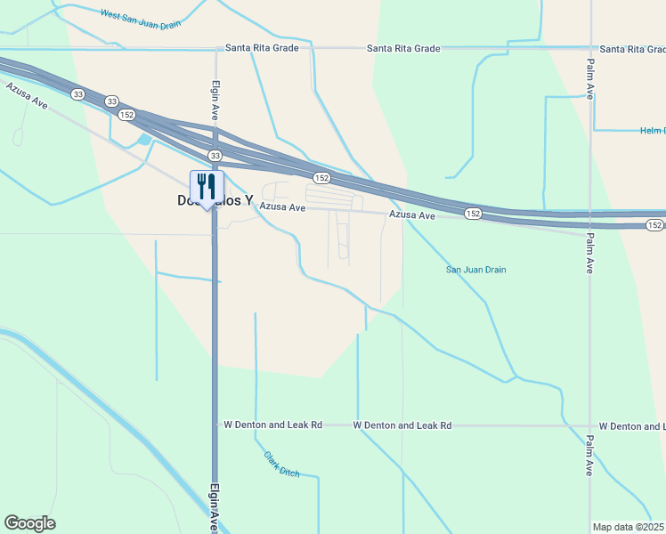 map of restaurants, bars, coffee shops, grocery stores, and more near 16594 Bay Street in Unincorporated