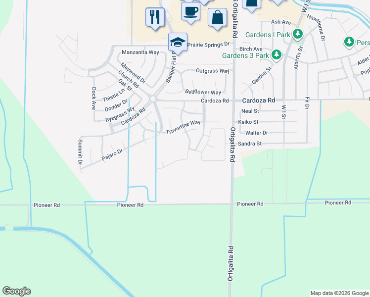 map of restaurants, bars, coffee shops, grocery stores, and more near 1837 Cobblefield Lane in Los Banos
