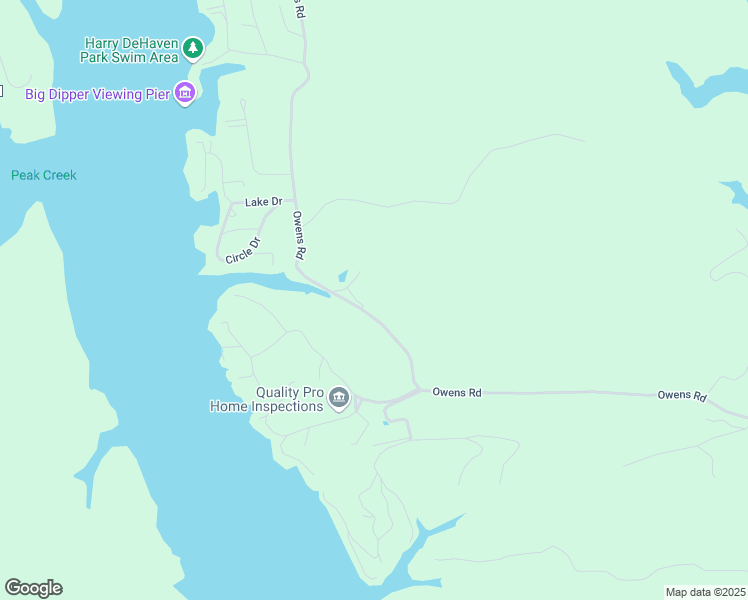 map of restaurants, bars, coffee shops, grocery stores, and more near 6544 Owens Road in Radford