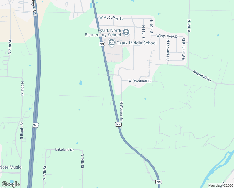 map of restaurants, bars, coffee shops, grocery stores, and more near 3228-3236 Missouri NN in Ozark