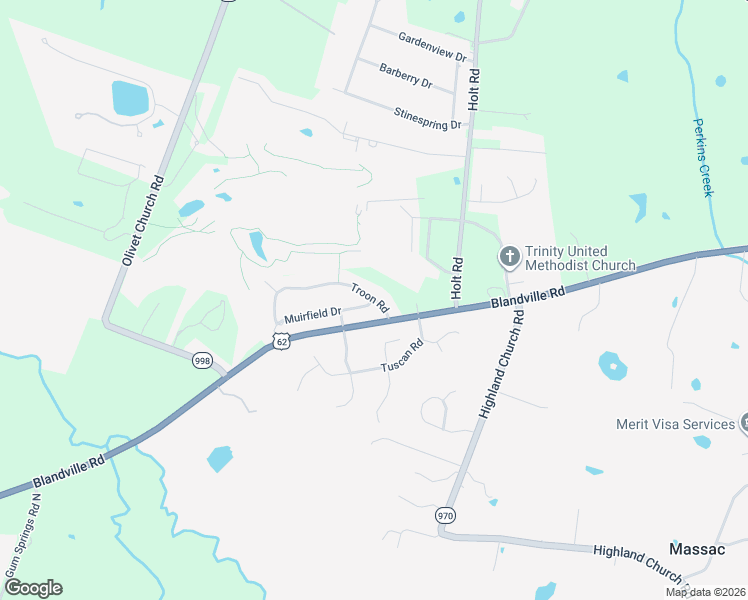 map of restaurants, bars, coffee shops, grocery stores, and more near 131 Troon Road in Paducah