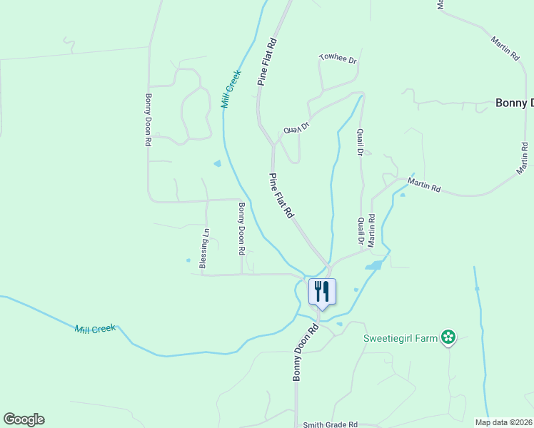 map of restaurants, bars, coffee shops, grocery stores, and more near 4600 Bonny Doon Road in Santa Cruz
