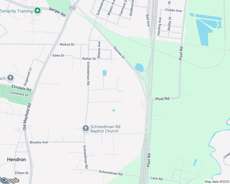 map of restaurants, bars, coffee shops, grocery stores, and more near 1084 Starr Lane in Paducah