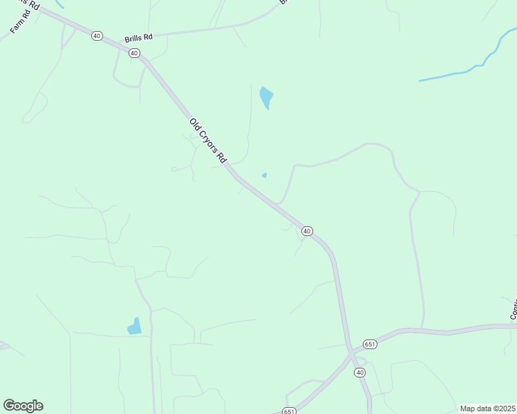 map of restaurants, bars, coffee shops, grocery stores, and more near 16308 Old Cryors Road in McKenney