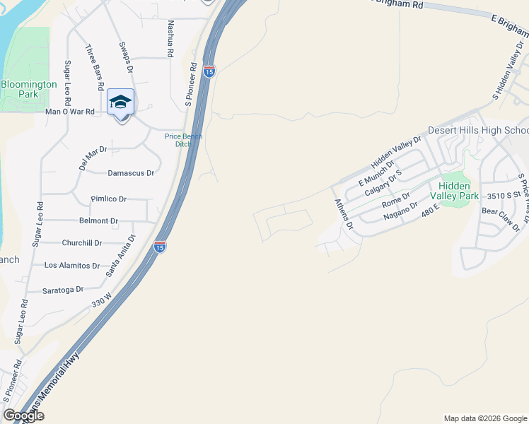 map of restaurants, bars, coffee shops, grocery stores, and more near 11 Dakar Lane in St. George