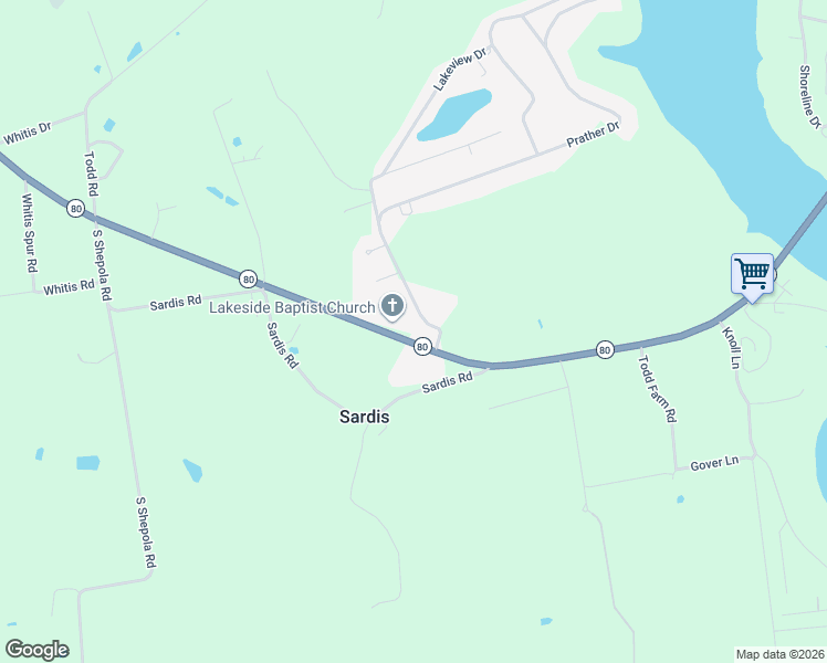 map of restaurants, bars, coffee shops, grocery stores, and more near 6278 Kentucky 80 in Nancy