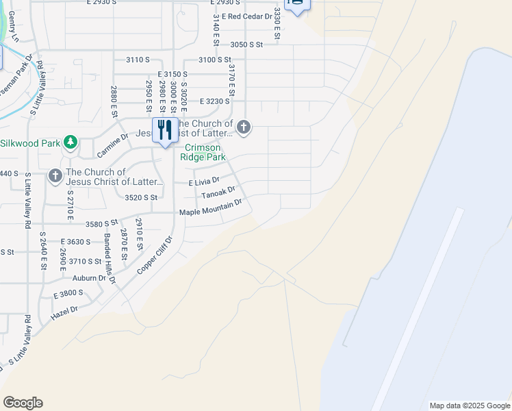 map of restaurants, bars, coffee shops, grocery stores, and more near 3539 Marietta Dr in Washington