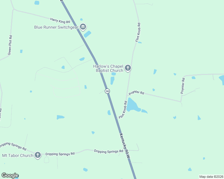 map of restaurants, bars, coffee shops, grocery stores, and more near Happy Valley Road in Cave City