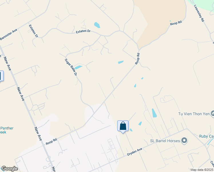 map of restaurants, bars, coffee shops, grocery stores, and more near 2885 Roop Road in Gilroy