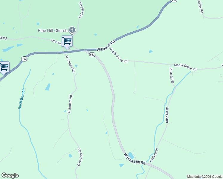 map of restaurants, bars, coffee shops, grocery stores, and more near 2671 West Pine Hill Road in London