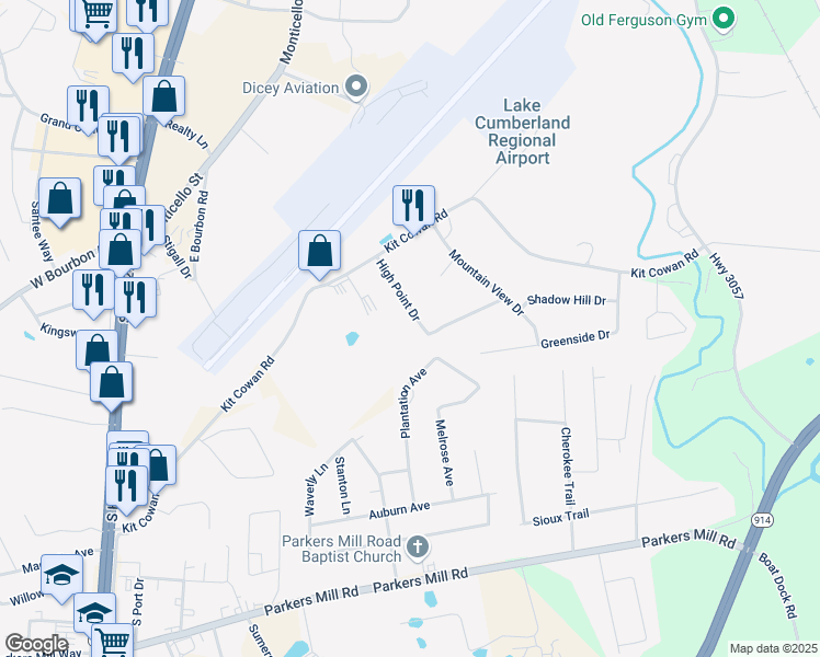map of restaurants, bars, coffee shops, grocery stores, and more near 228 High Point Drive in Somerset