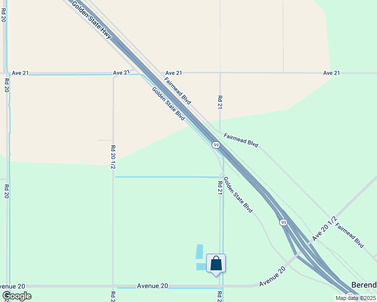 map of restaurants, bars, coffee shops, grocery stores, and more near 20650 Road 21 in Madera
