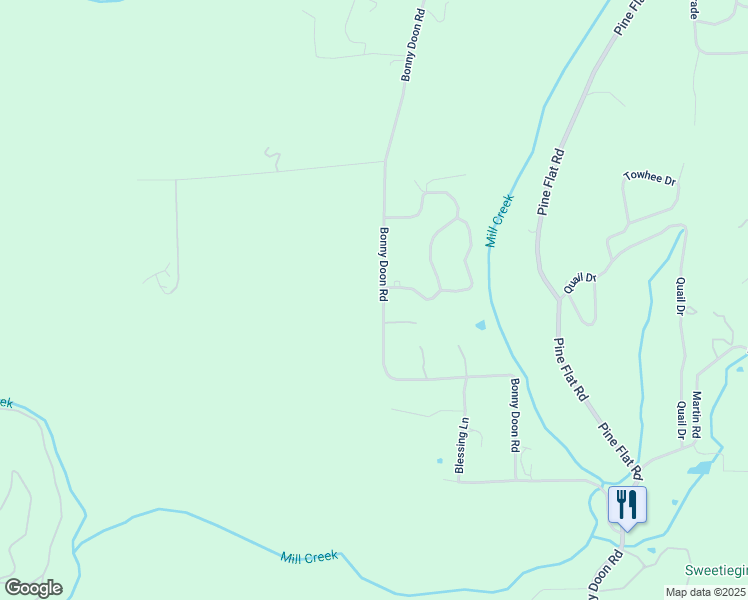 map of restaurants, bars, coffee shops, grocery stores, and more near 5151 Bonny Doon Road in Santa Cruz