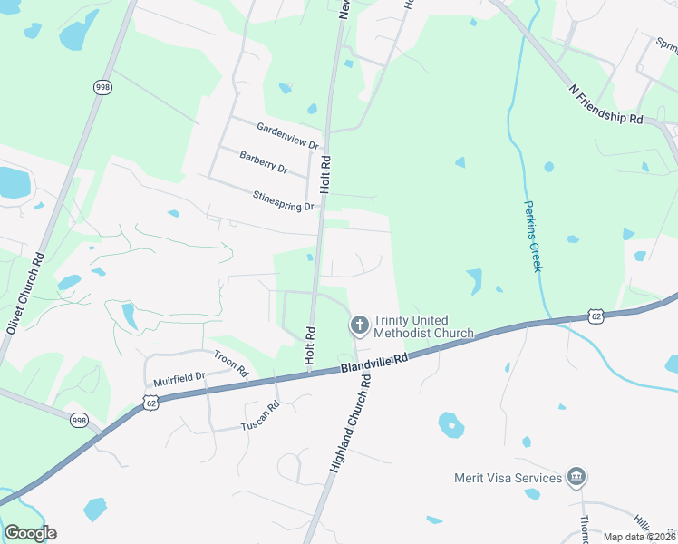 map of restaurants, bars, coffee shops, grocery stores, and more near Birkdale Bend in Paducah