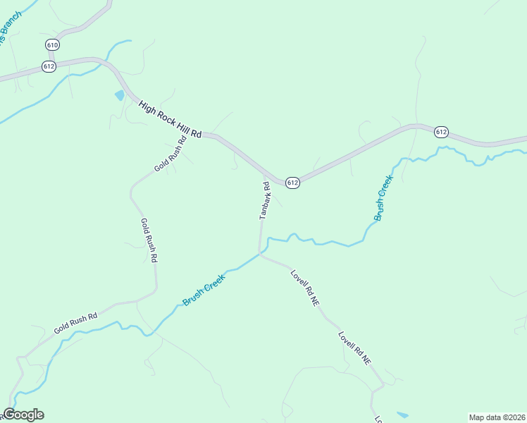 map of restaurants, bars, coffee shops, grocery stores, and more near Tanbark Road in Pilot