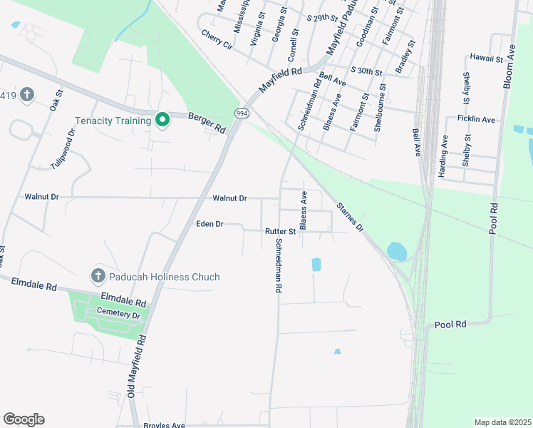 map of restaurants, bars, coffee shops, grocery stores, and more near 3836 Howle Street in Paducah