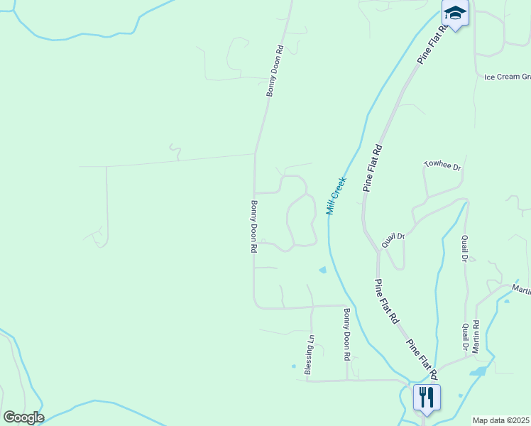 map of restaurants, bars, coffee shops, grocery stores, and more near 5240 Bonny Doon Road in Santa Cruz