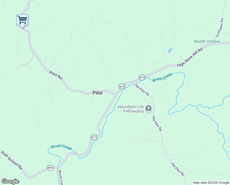 map of restaurants, bars, coffee shops, grocery stores, and more near 4400-4422 Brush Creek Road in Pilot