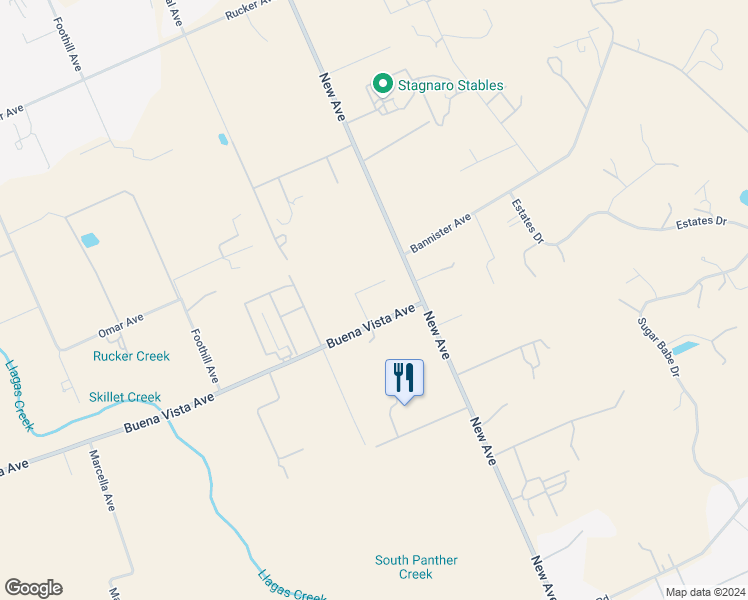 map of restaurants, bars, coffee shops, grocery stores, and more near 2143 Buena Vista Avenue in Gilroy