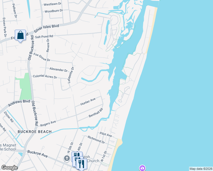 map of restaurants, bars, coffee shops, grocery stores, and more near 235 Benthall Road in Hampton