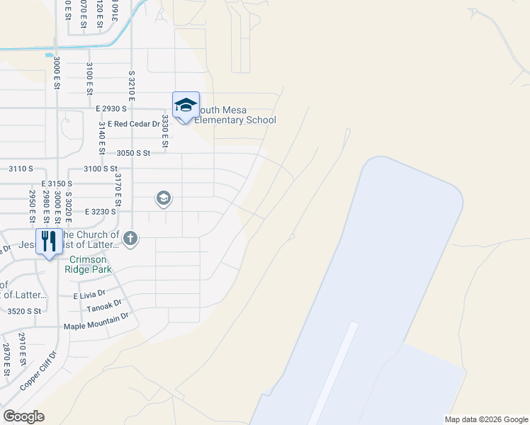 map of restaurants, bars, coffee shops, grocery stores, and more near 3174 Walnut Canyon Drive in Washington