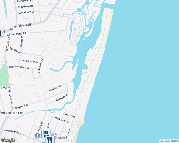 map of restaurants, bars, coffee shops, grocery stores, and more near Ivory Gull Crescent in Hampton