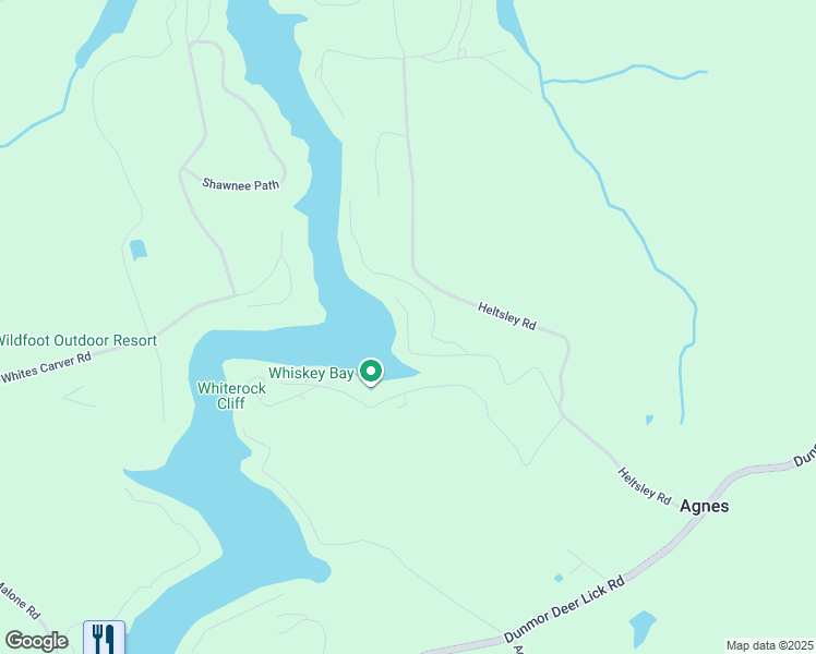 map of restaurants, bars, coffee shops, grocery stores, and more near Little Creek Road in Logan County