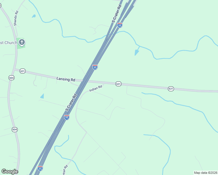 map of restaurants, bars, coffee shops, grocery stores, and more near 1505 Lansing Road in Petersburg