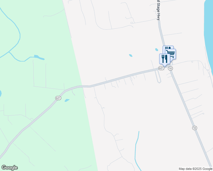 map of restaurants, bars, coffee shops, grocery stores, and more near 13600 Burwells Bay Road in Smithfield