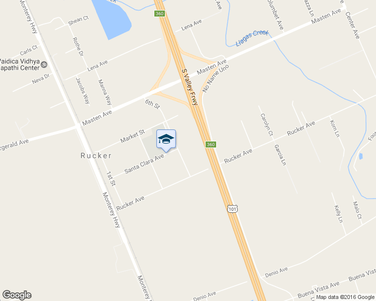 map of restaurants, bars, coffee shops, grocery stores, and more near 10740 6th Street in Gilroy