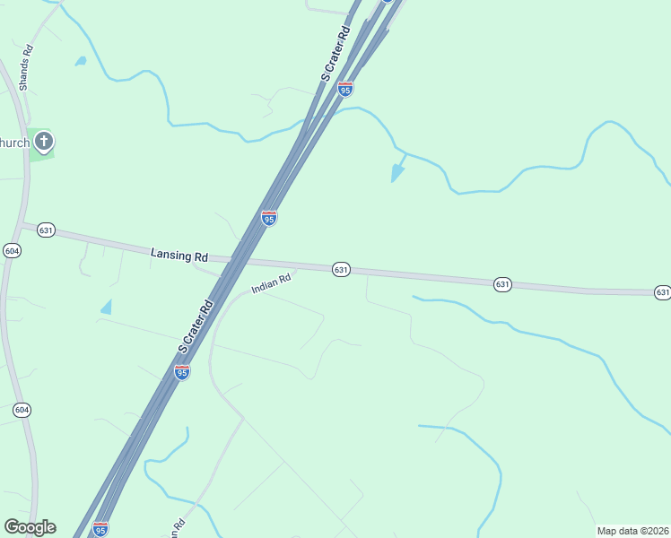 map of restaurants, bars, coffee shops, grocery stores, and more near 1505 Lansing Road in Petersburg