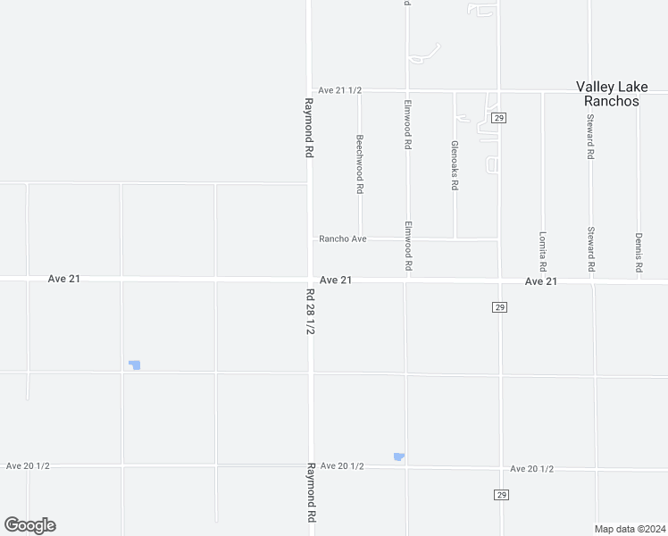 map of restaurants, bars, coffee shops, grocery stores, and more near 28565 Avenue 21 in Madera
