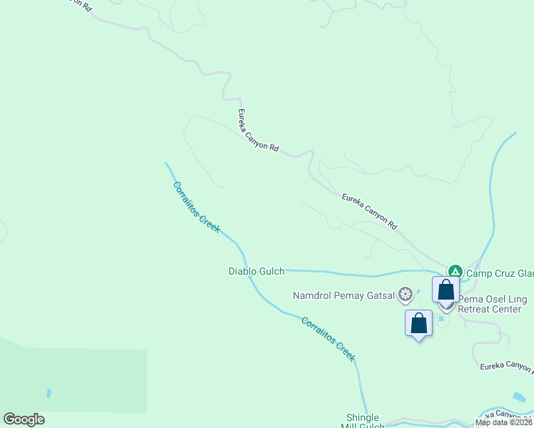 map of restaurants, bars, coffee shops, grocery stores, and more near 2038 Eureka Canyon Road in Watsonville