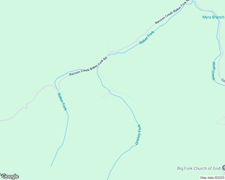 map of restaurants, bars, coffee shops, grocery stores, and more near 1062 Baker Fork Road in Yeaddiss