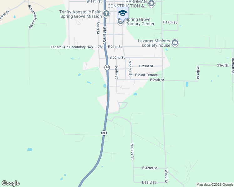 map of restaurants, bars, coffee shops, grocery stores, and more near Taylor St in Cherokee