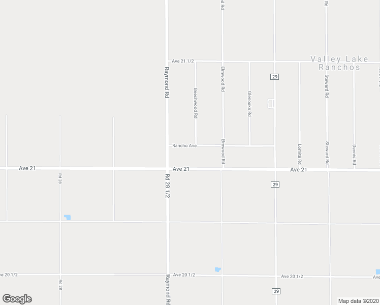 map of restaurants, bars, coffee shops, grocery stores, and more near 28600 Rancho Avenue in Madera