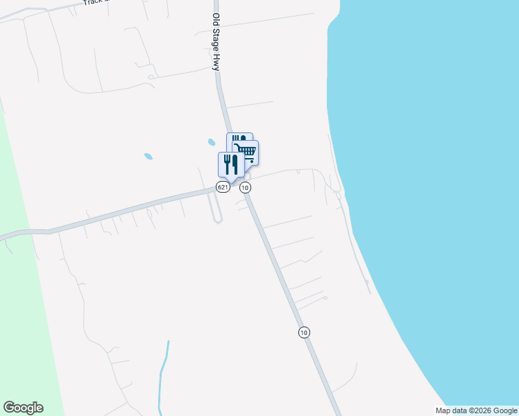 map of restaurants, bars, coffee shops, grocery stores, and more near 6217 Old Stage Highway in Smithfield