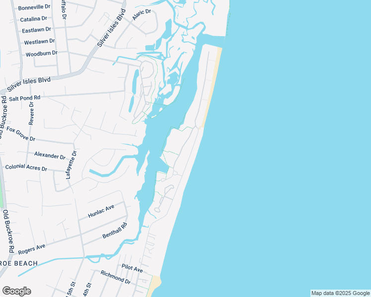 map of restaurants, bars, coffee shops, grocery stores, and more near 11 Channel Lane in Hampton