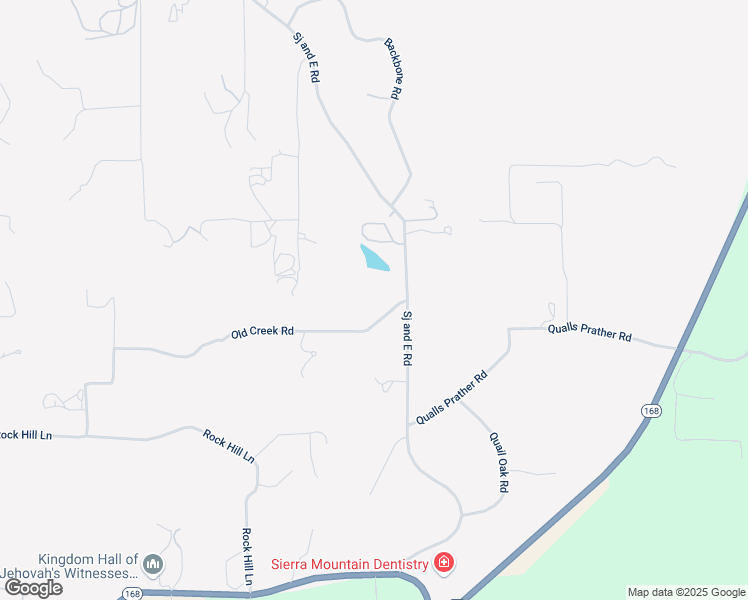 map of restaurants, bars, coffee shops, grocery stores, and more near 34240 Old River Road in Auberry