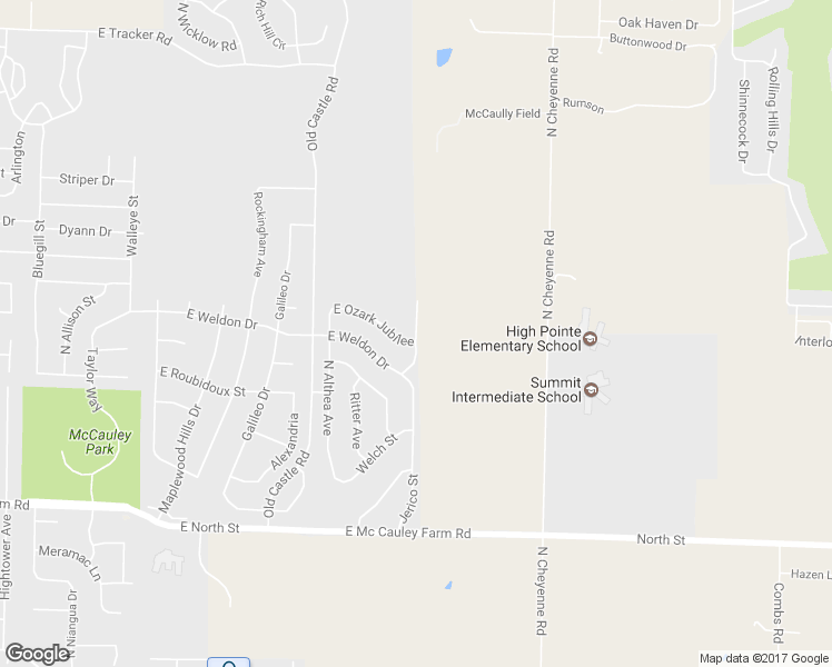 map of restaurants, bars, coffee shops, grocery stores, and more near 664 Greer Avenue in Nixa