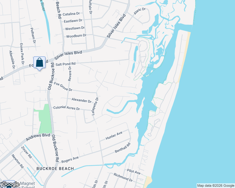 map of restaurants, bars, coffee shops, grocery stores, and more near 1781 Carriage Drive in Hampton
