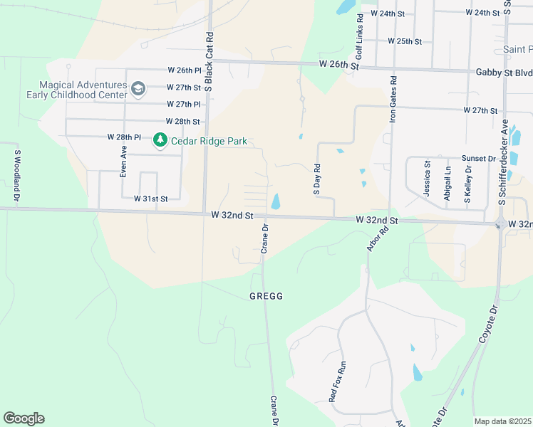 map of restaurants, bars, coffee shops, grocery stores, and more near 3185 S Waterview Lane in Joplin