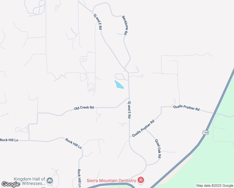 map of restaurants, bars, coffee shops, grocery stores, and more near 34240 Old River Road in Auberry