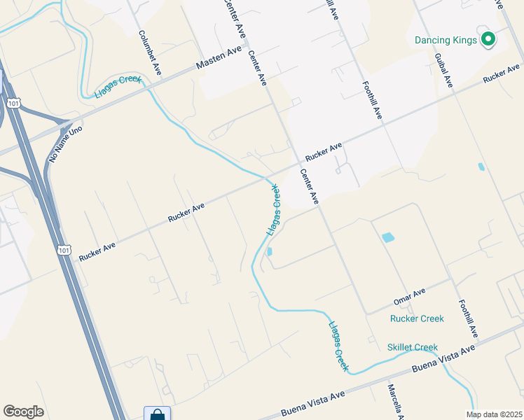 map of restaurants, bars, coffee shops, grocery stores, and more near 1280 Rucker Avenue in Gilroy