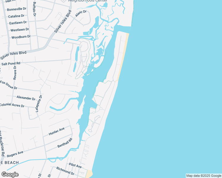map of restaurants, bars, coffee shops, grocery stores, and more near 11 Channel Lane in Hampton